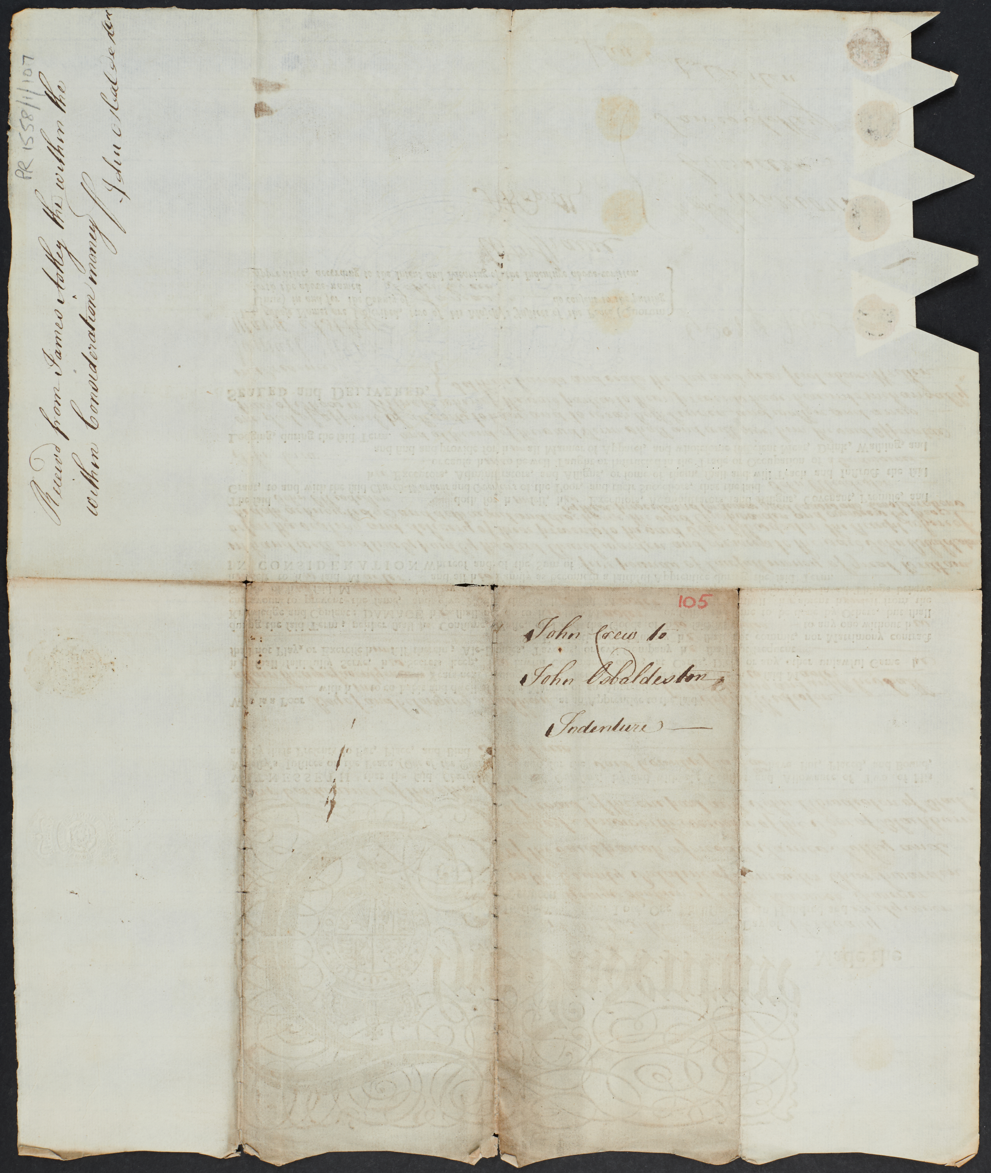 A collection of late 18th century indenture records from Blackburn Cathedral.